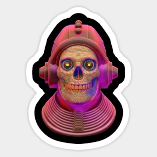 Neon Zombie Sticker